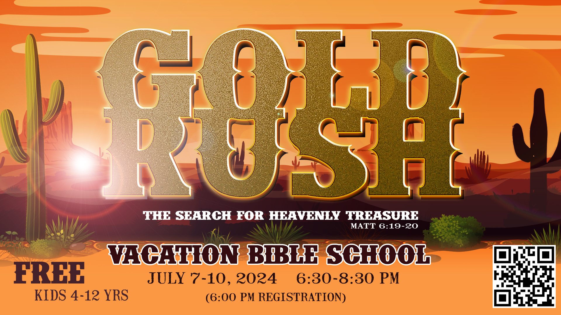 Gold Rush Vacation Bible School (VBS)